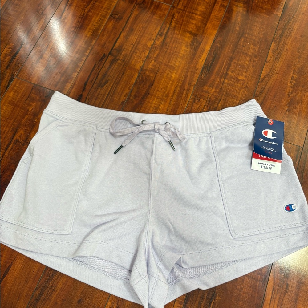 Champion Lilac Athletic Shorts with Elastic Waistband